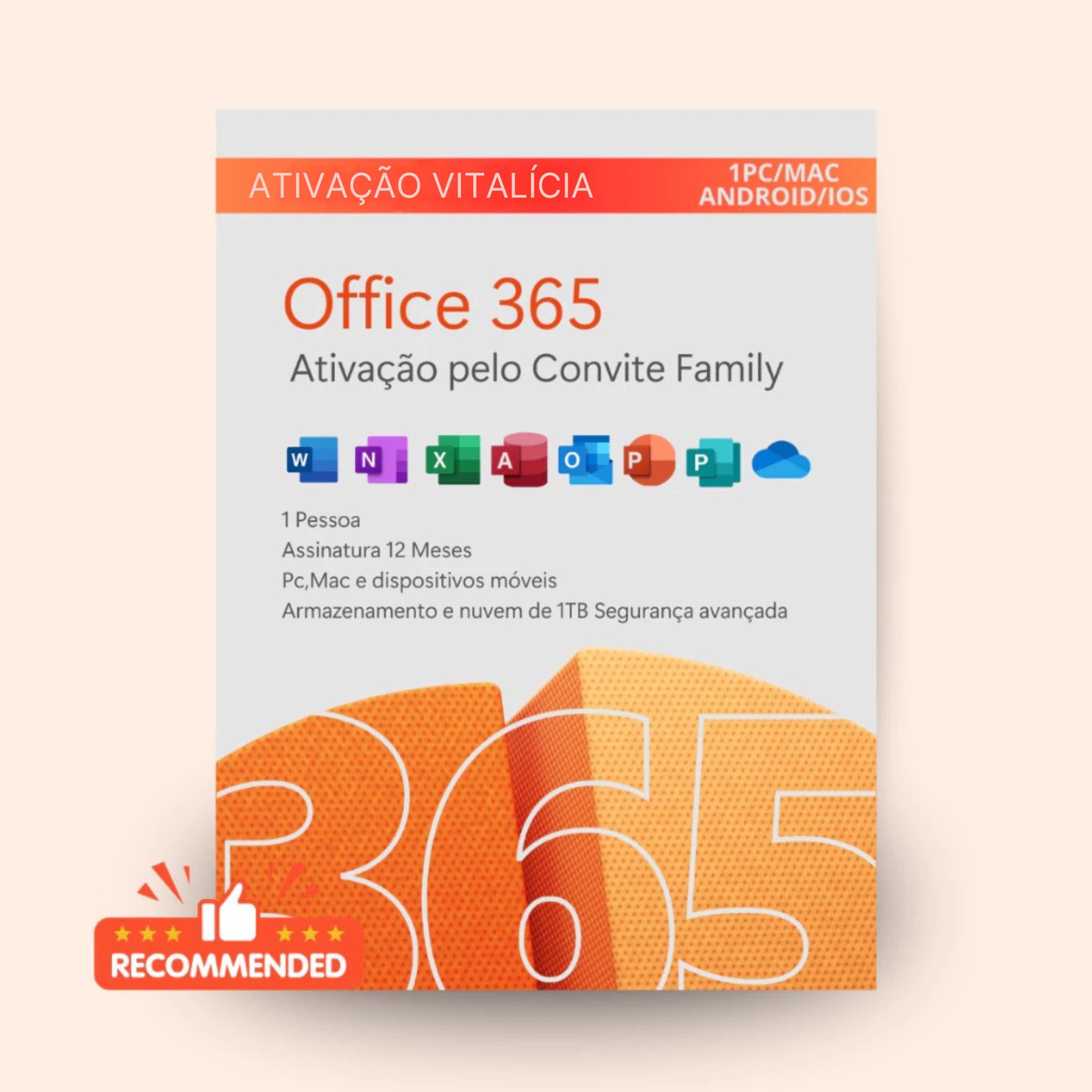 Office 365 - Ativação Vitalícia pelo Convite Family